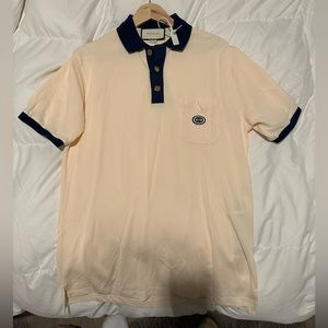 GUCCI Cotton piquet polo with Interlocking G